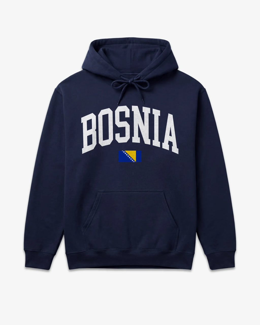 Bosnia Collegiate Flag Hoodie