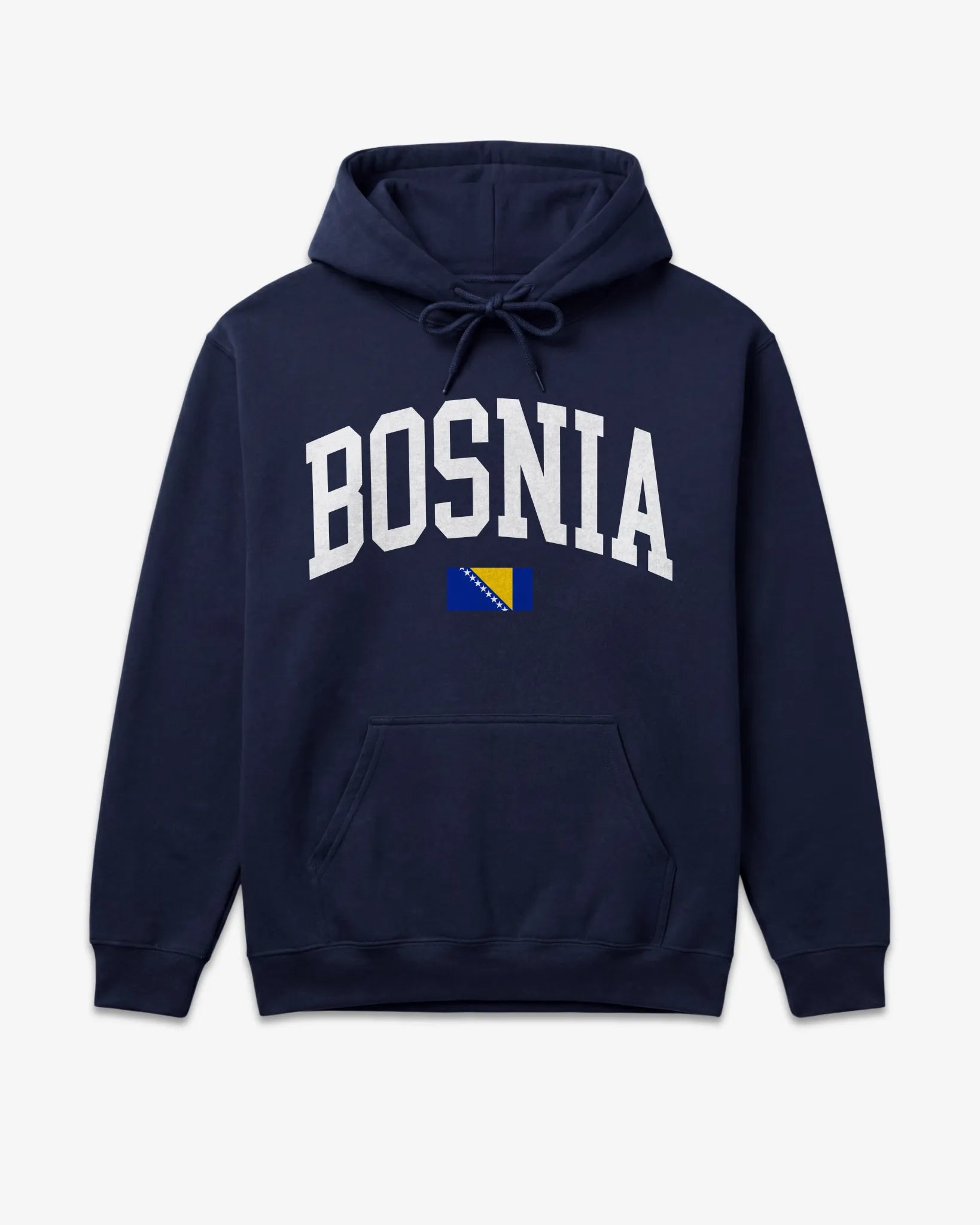 Bosnia Collegiate Flag Hoodie