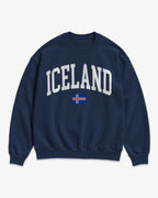 Iceland Collegiate Flag Sweatshirt