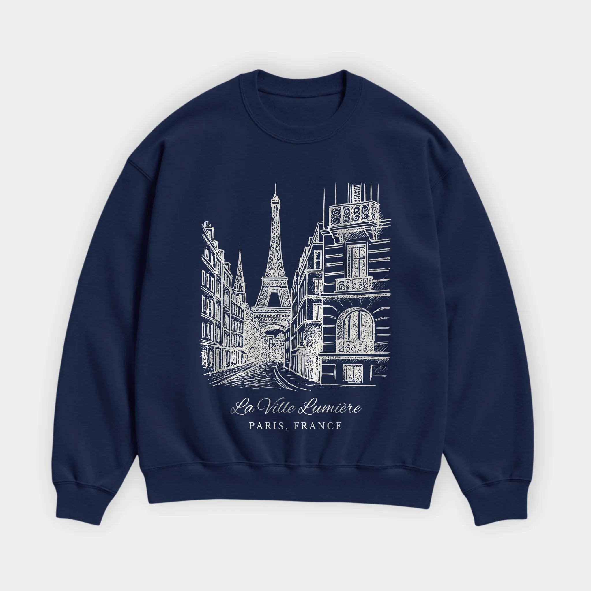 Paris Vintage Sketch Sweatshirt