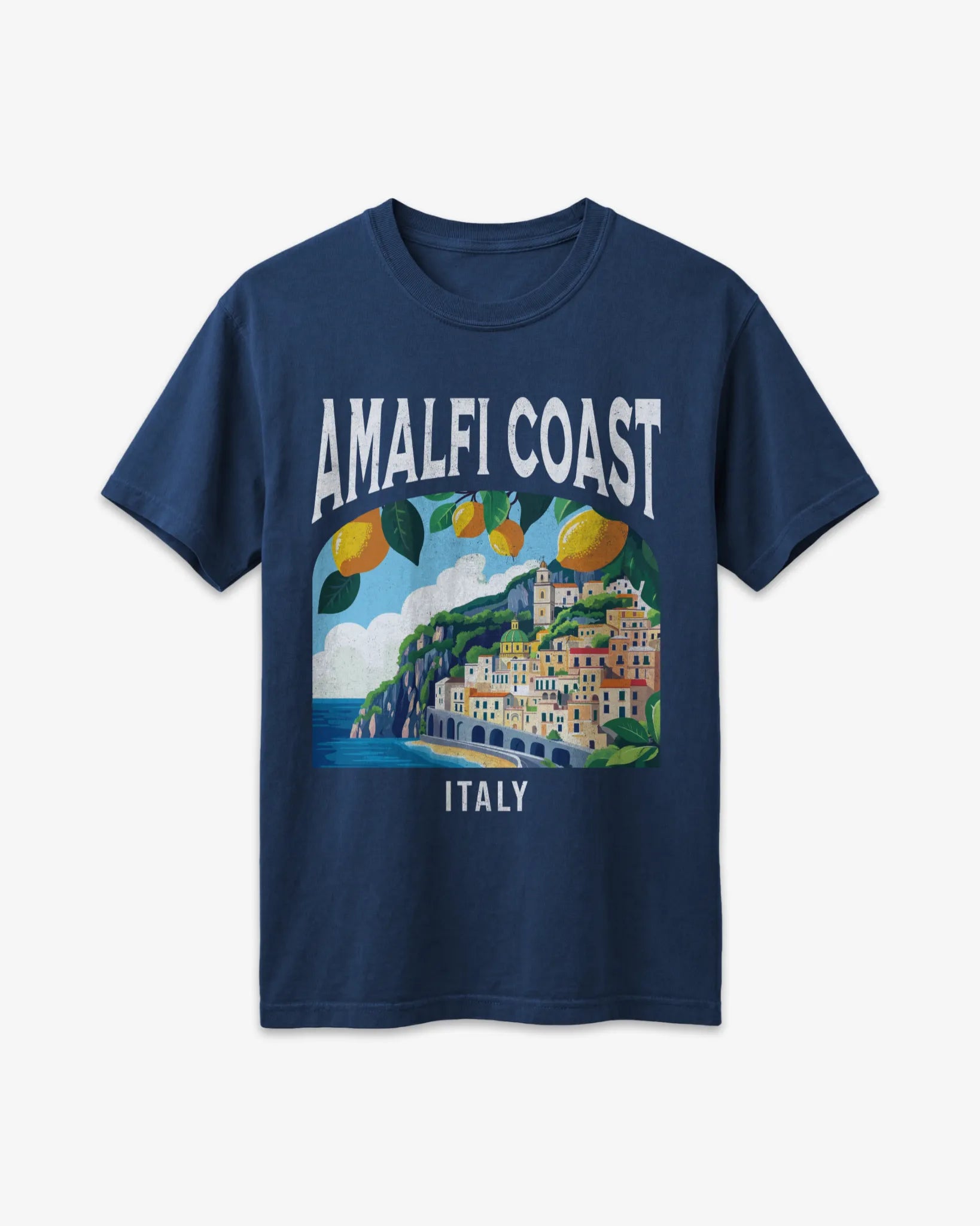 Amalfi Coast Italy Vintage Travel Poster T-Shirt