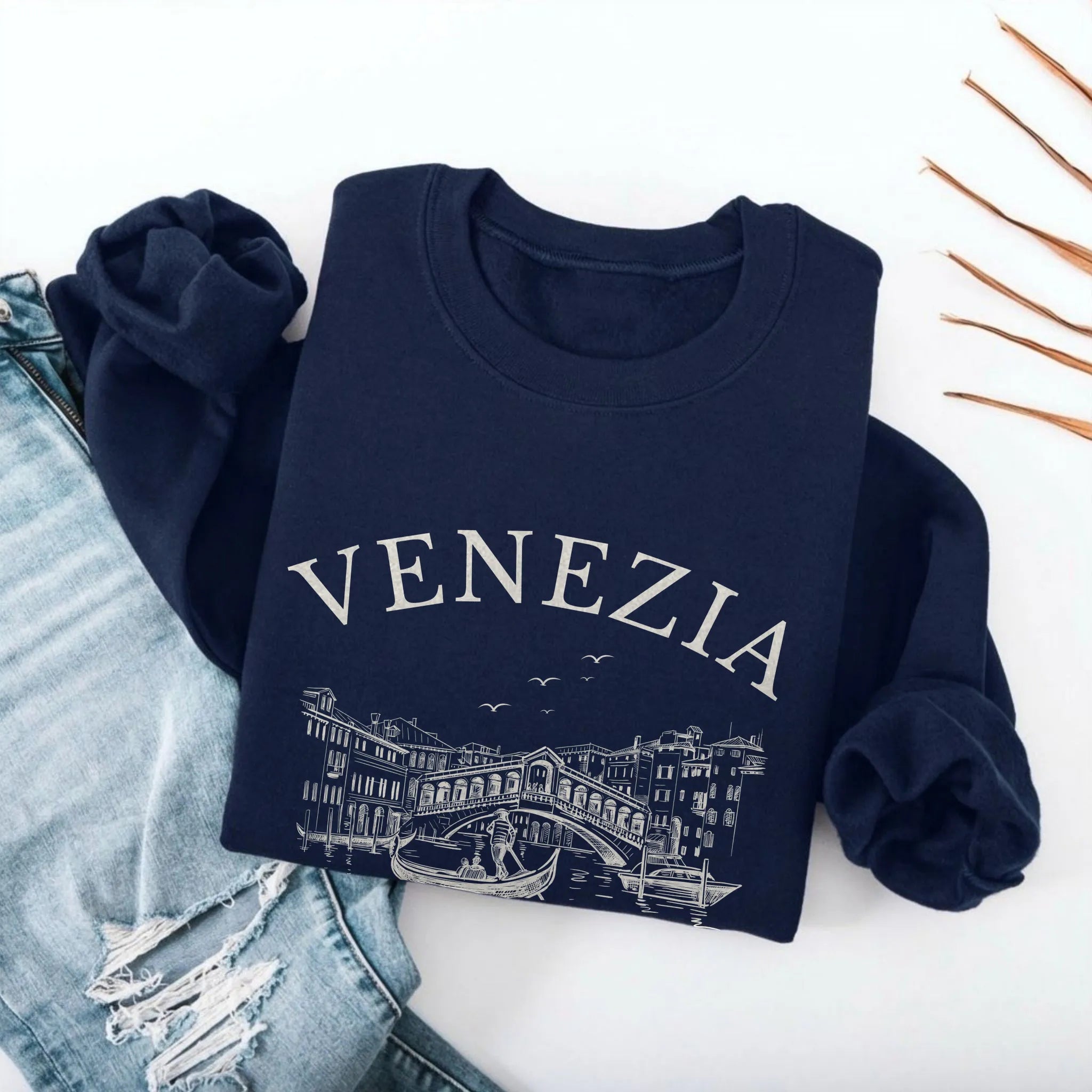Venice Vintage Sketch Sweatshirt