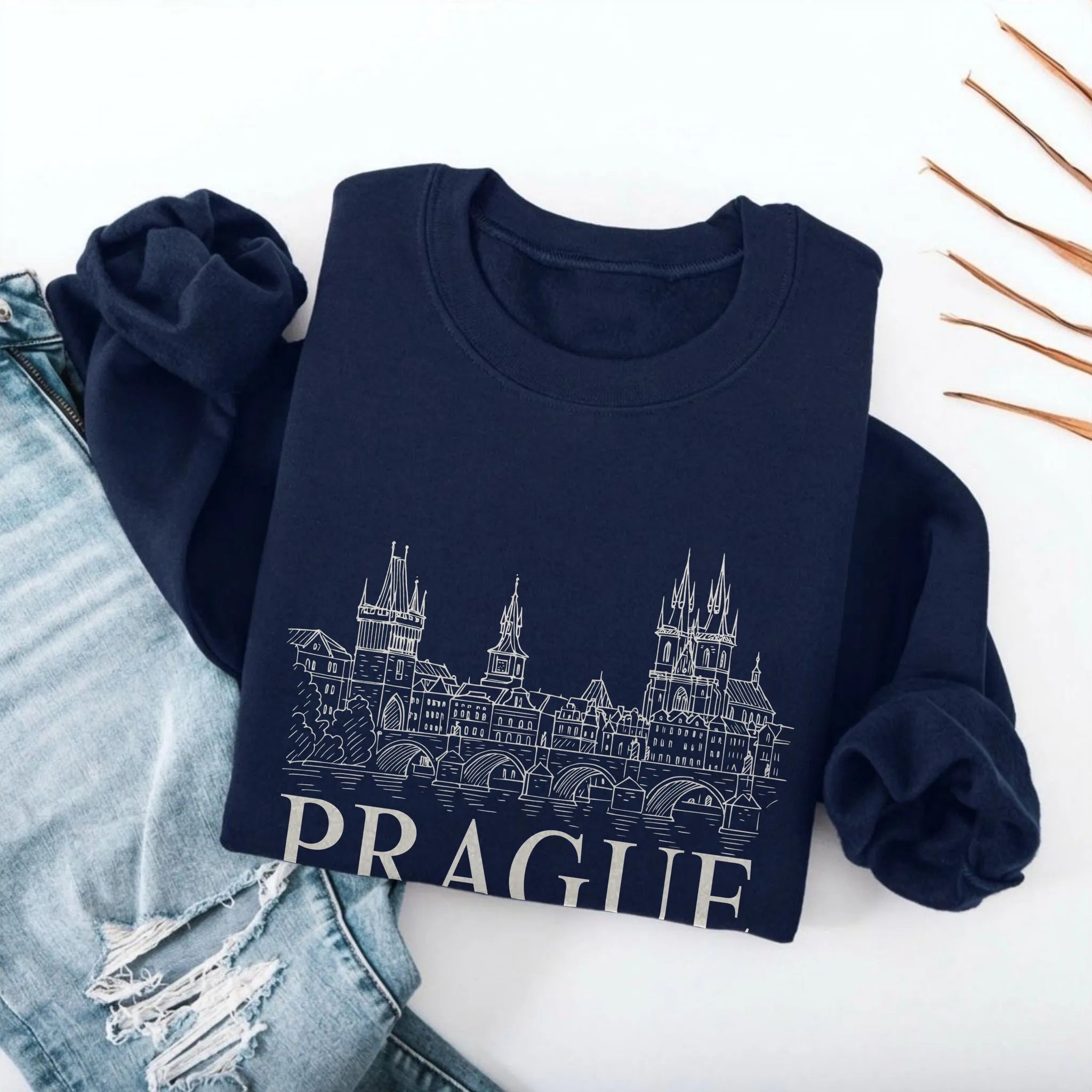 Prague Vintage Sketch Sweatshirt