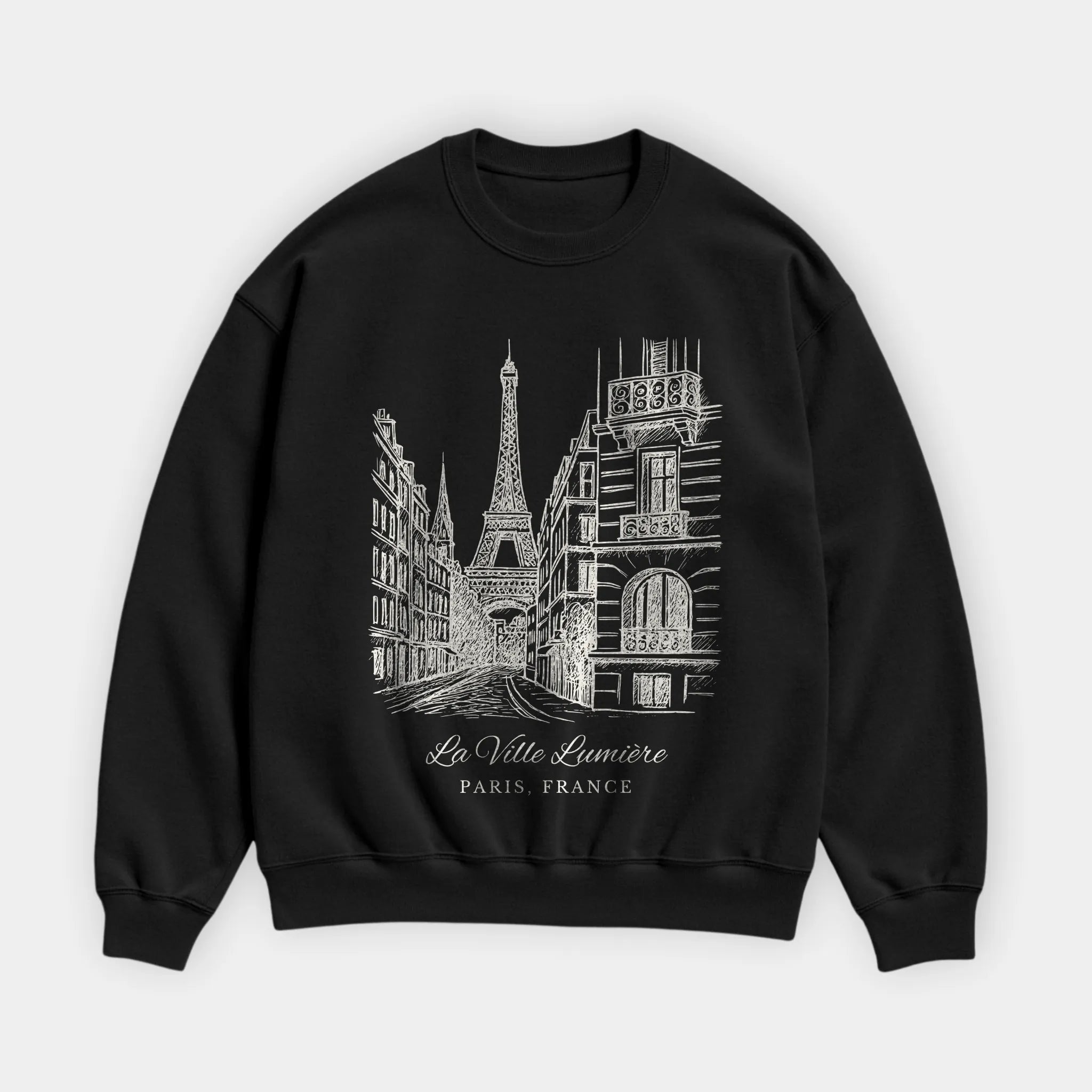 Paris Vintage Sketch Sweatshirt