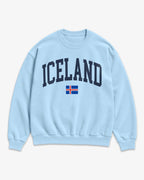 Iceland Collegiate Flag Sweatshirt