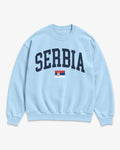 Serbia Collegiate Flag Sweatshirt