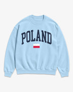 Poland Collegiate Flag Sweatshirt