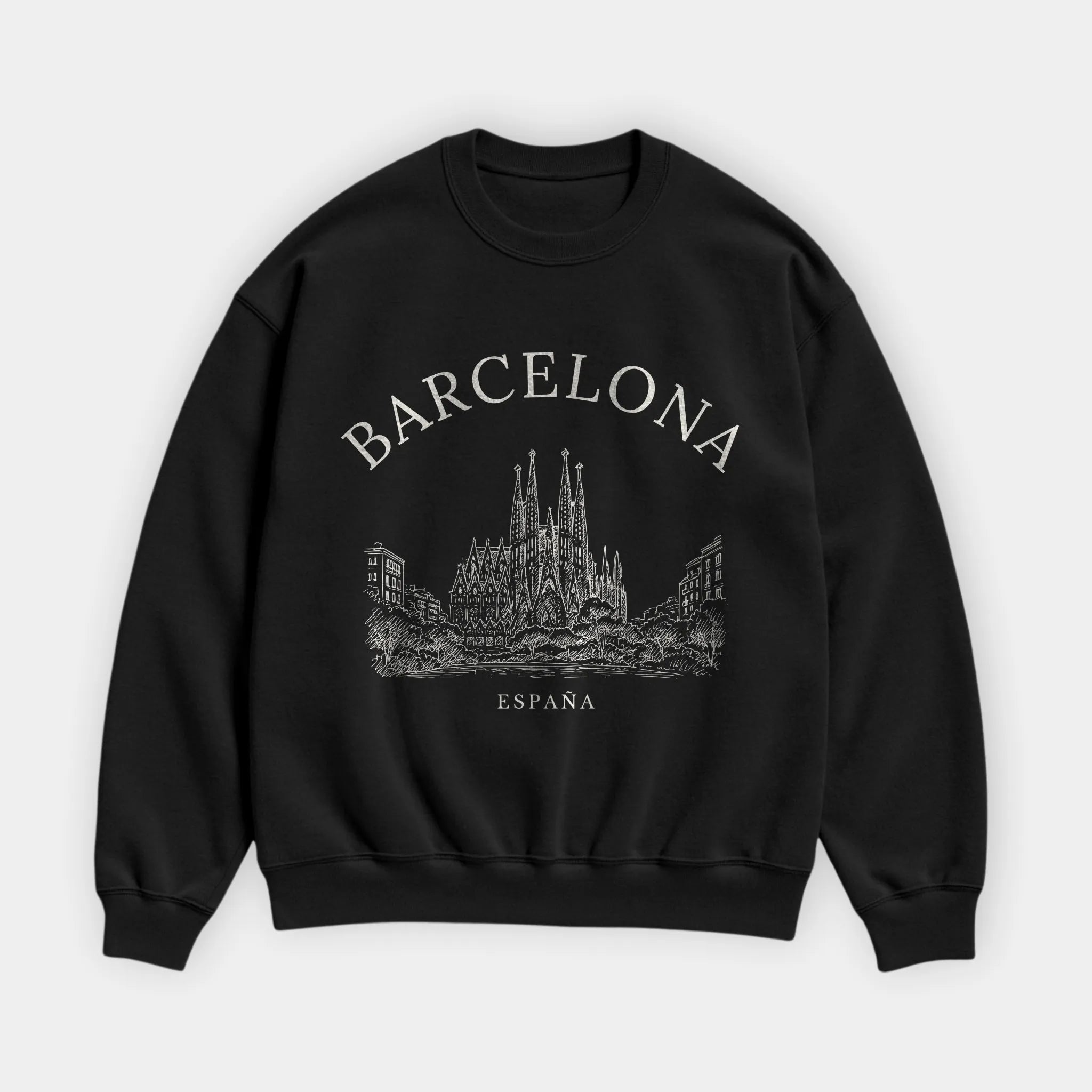 Barcelona Vintage Sketch Sweatshirt