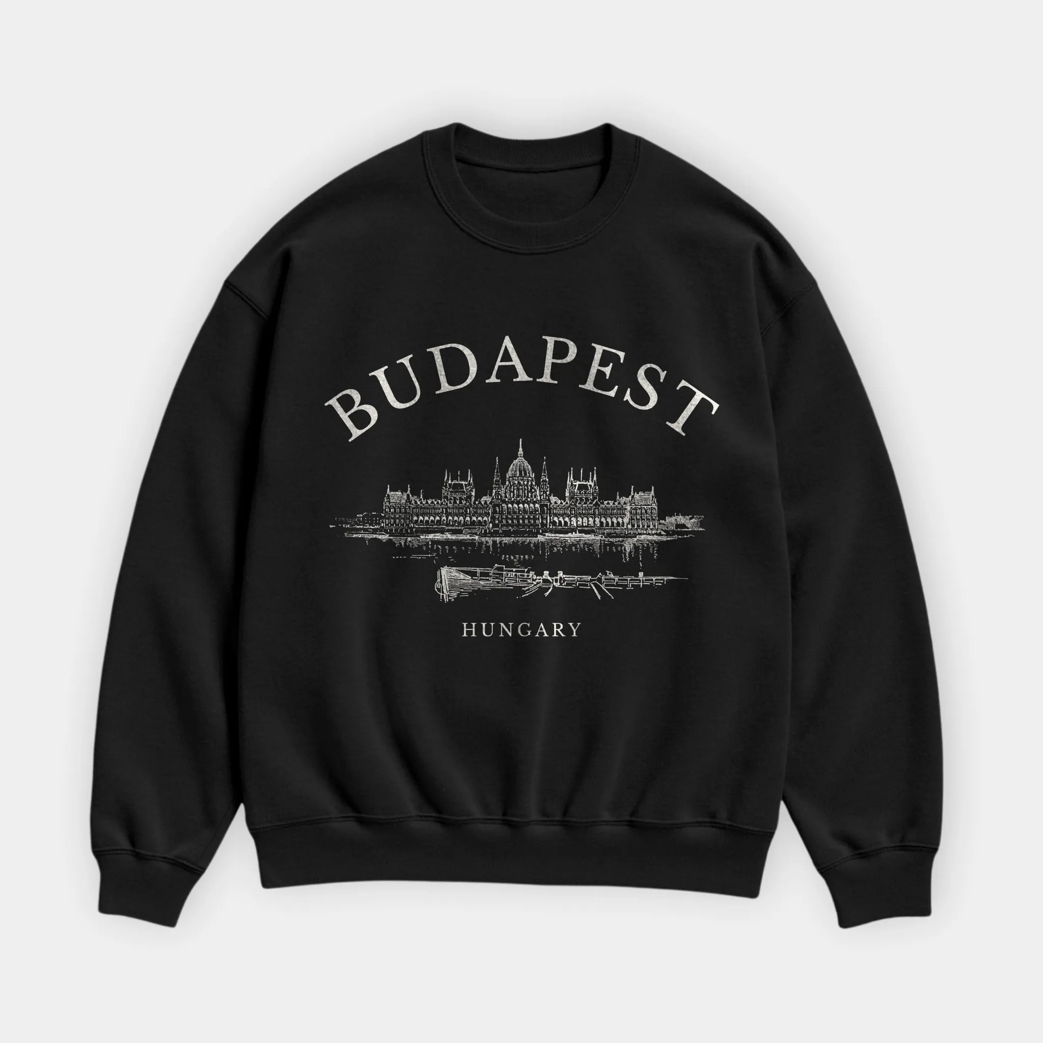 Budapest Vintage Sketch Sweatshirt