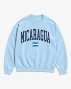 Nicaragua Collegiate Flag Sweatshirt