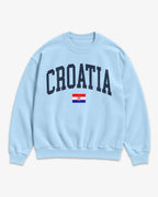 Croatia Collegiate Flag Sweatshirt