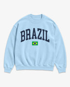 Brazil Collegiate Flag Sweatshirt