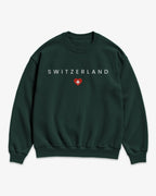 Switzerland Minimal Flag Sweatshirt