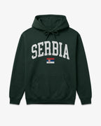 Serbia Collegiate Flag Hoodie