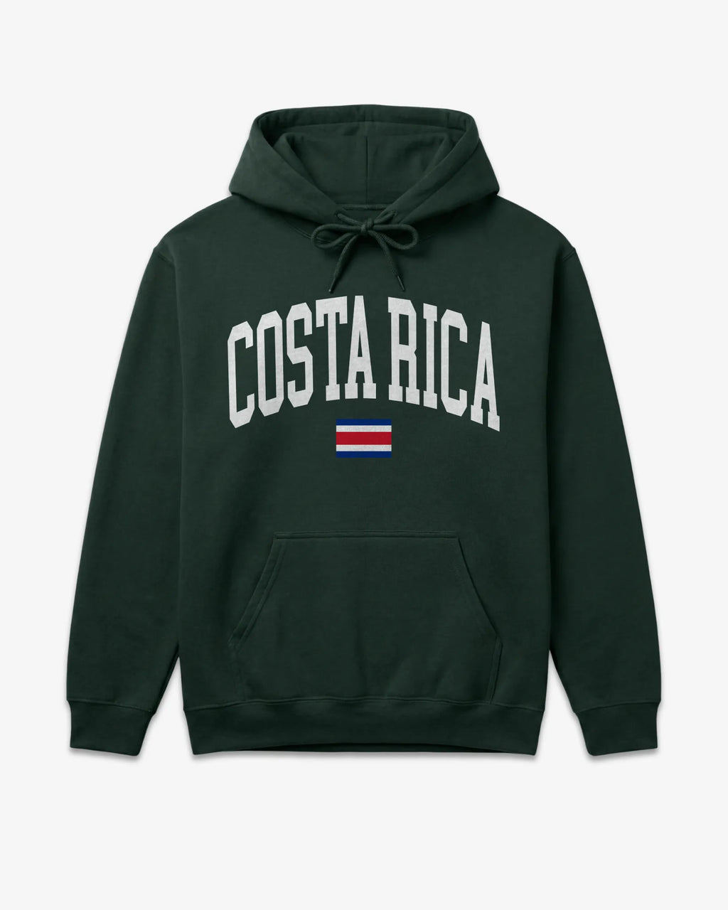 Costa Rica Collegiate Flag Hoodie