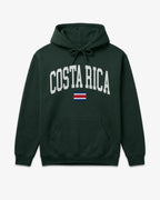 Costa Rica Collegiate Flag Hoodie