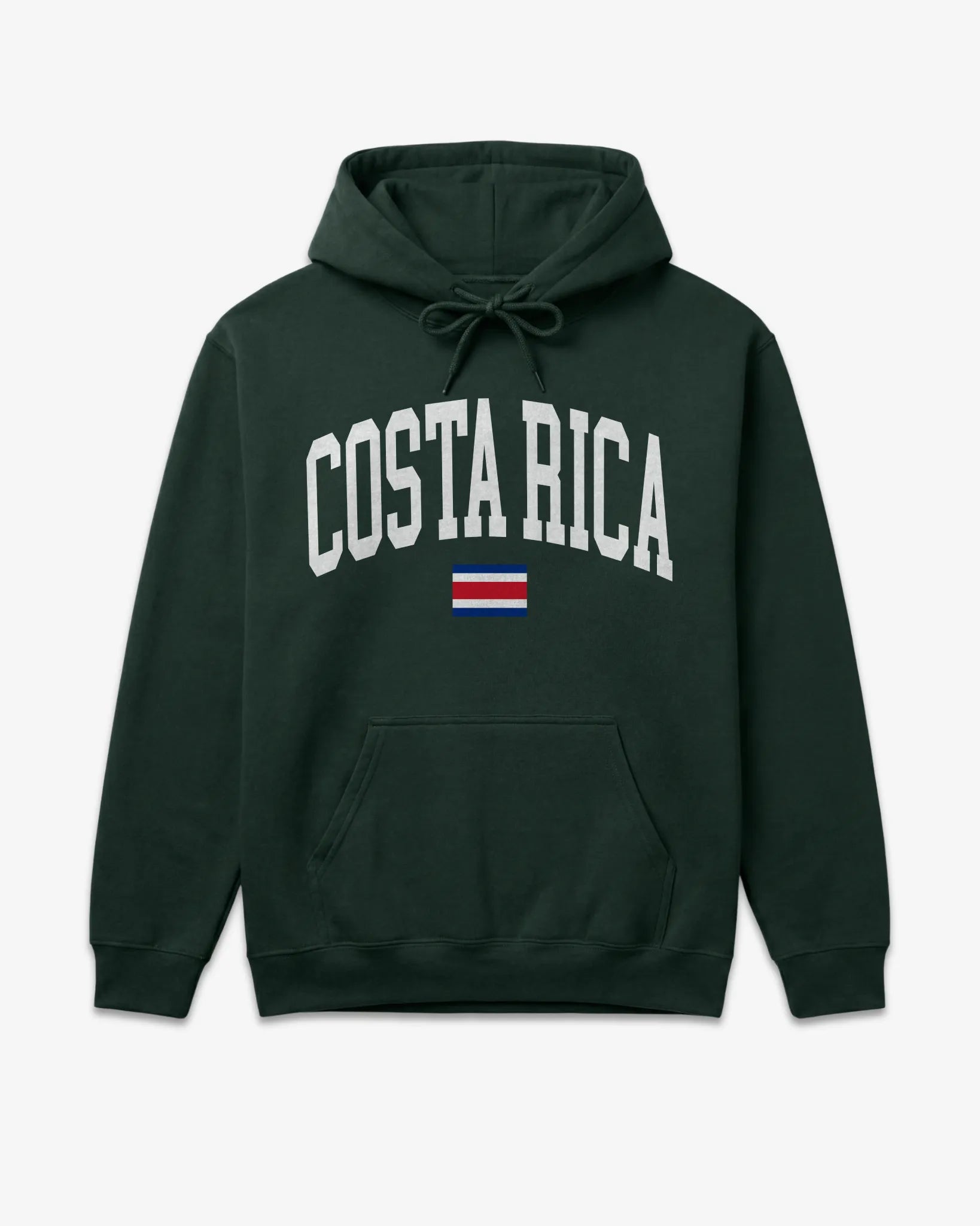 Costa Rica Collegiate Flag Hoodie
