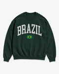 Brazil Collegiate Flag Sweatshirt