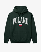 Poland Collegiate Flag Hoodie