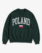 Poland Collegiate Flag Sweatshirt