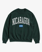 Nicaragua Collegiate Flag Sweatshirt