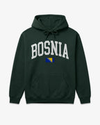 Bosnia Collegiate Flag Hoodie