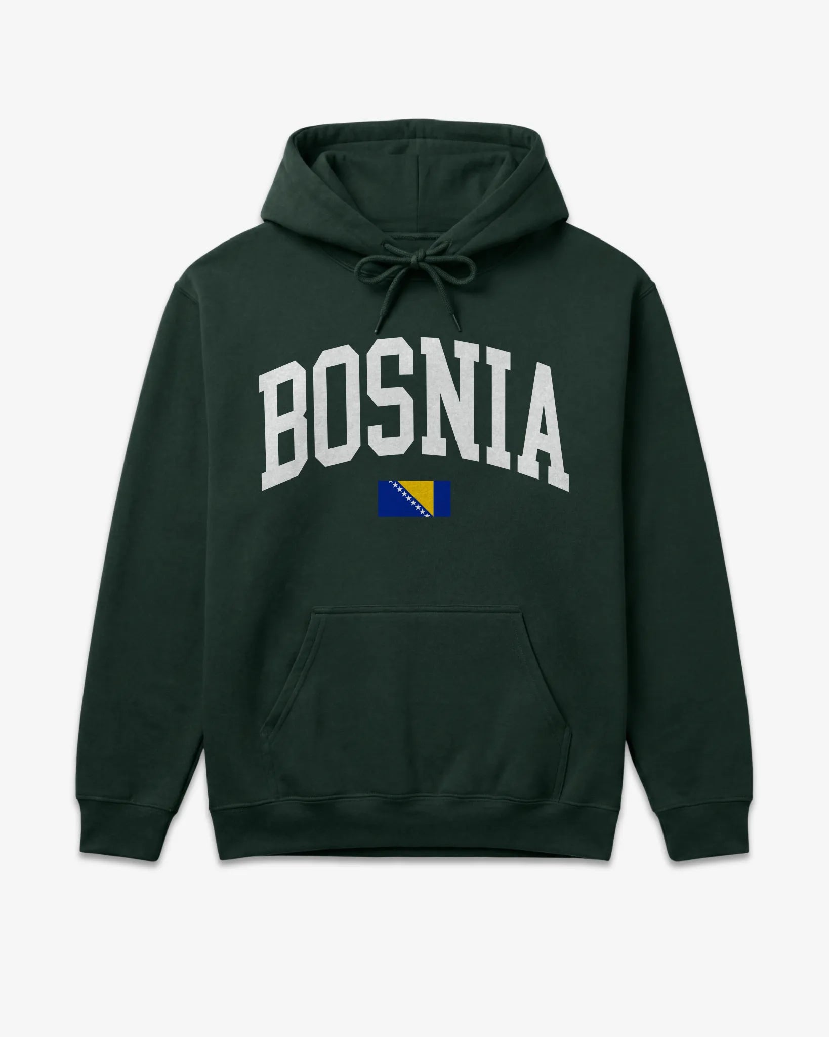 Bosnia Collegiate Flag Hoodie