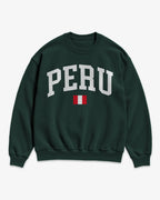 Peru Collegiate Flag Sweatshirt