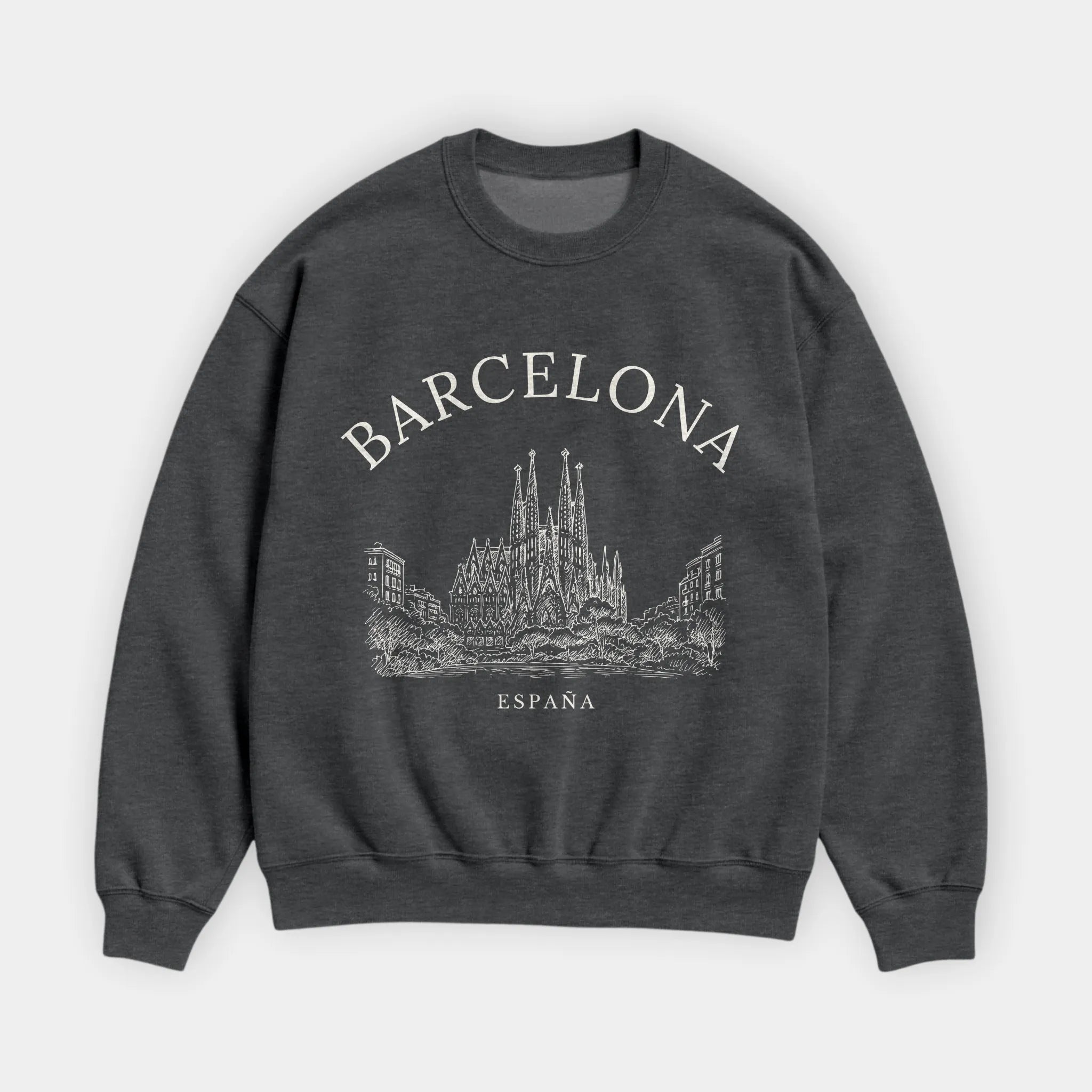Barcelona Vintage Sketch Sweatshirt
