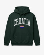 Croatia Collegiate Flag Hoodie