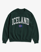 Iceland Collegiate Flag Sweatshirt