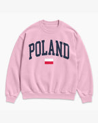 Poland Collegiate Flag Sweatshirt