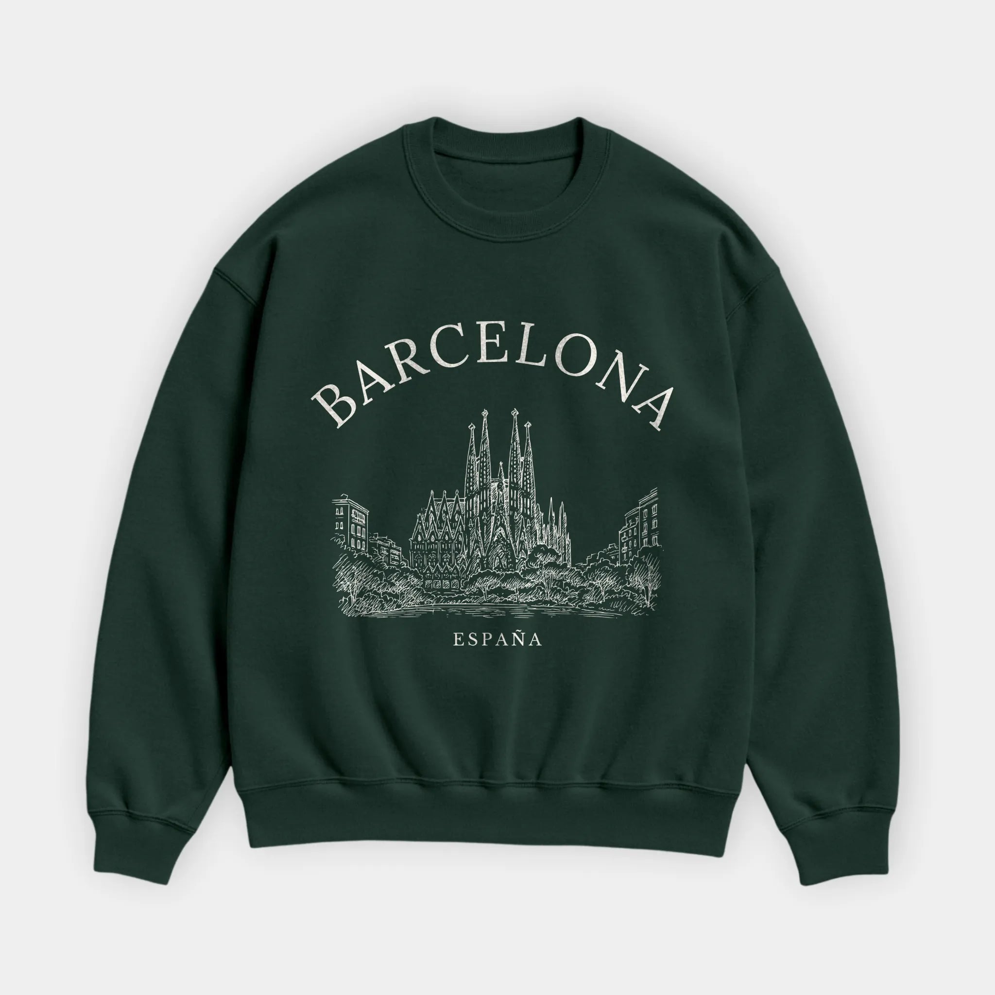 Barcelona Vintage Sketch Sweatshirt