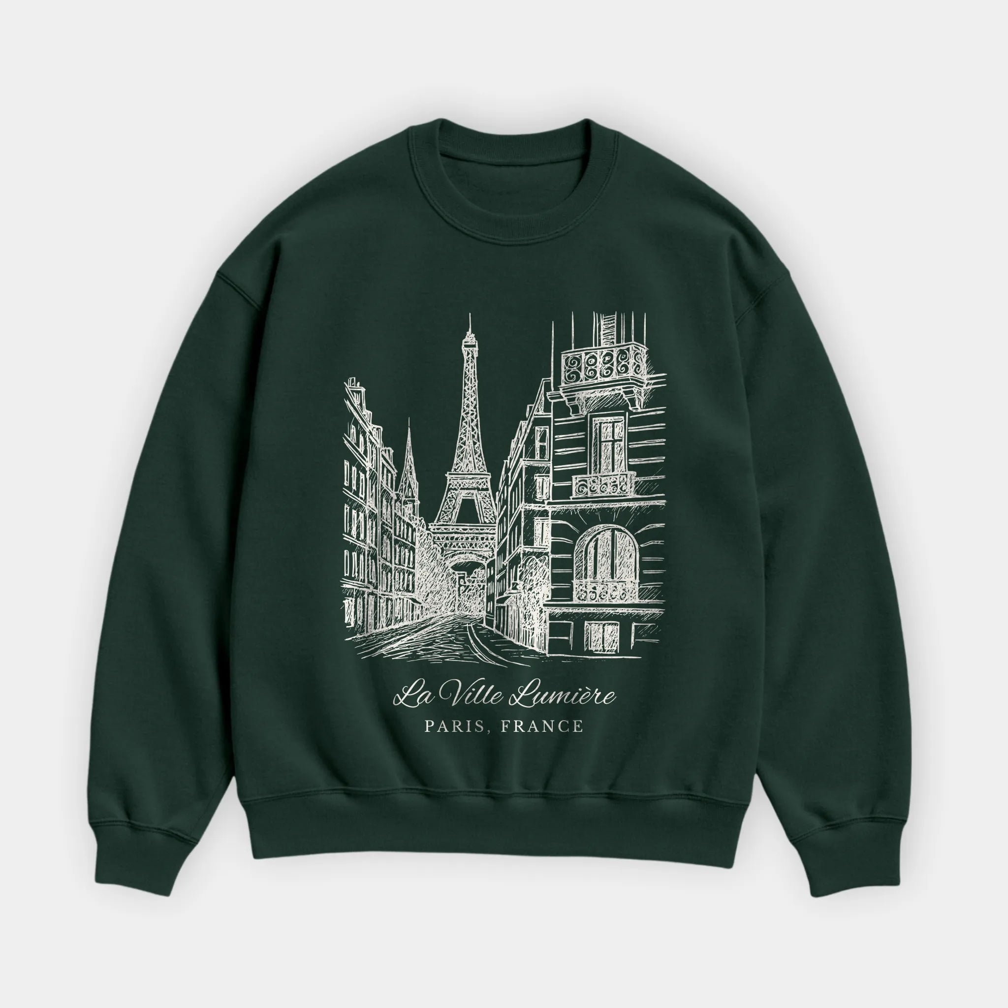 Paris Vintage Sketch Sweatshirt