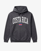 Costa Rica Collegiate Flag Hoodie