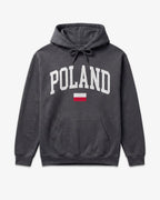 Poland Collegiate Flag Hoodie