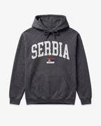 Serbia Collegiate Flag Hoodie