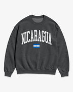 Nicaragua Collegiate Flag Sweatshirt