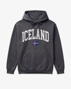 Iceland Collegiate Flag Hoodie