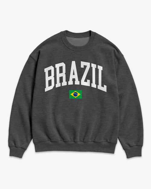 Brazil Collegiate Flag Sweatshirt