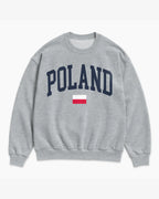 Poland Collegiate Flag Sweatshirt