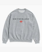Switzerland Minimal Flag Sweatshirt