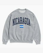 Nicaragua Collegiate Flag Sweatshirt