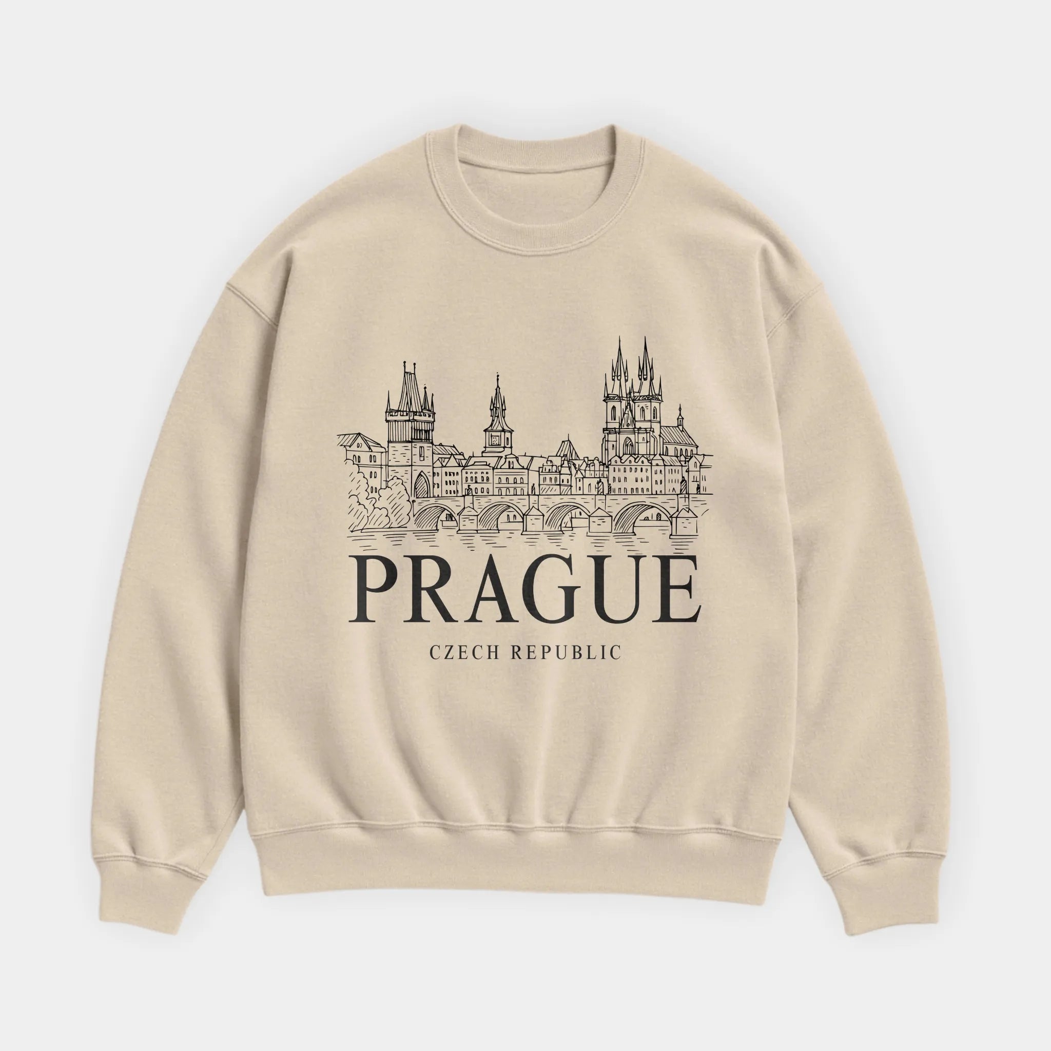 Prague Vintage Sketch Sweatshirt