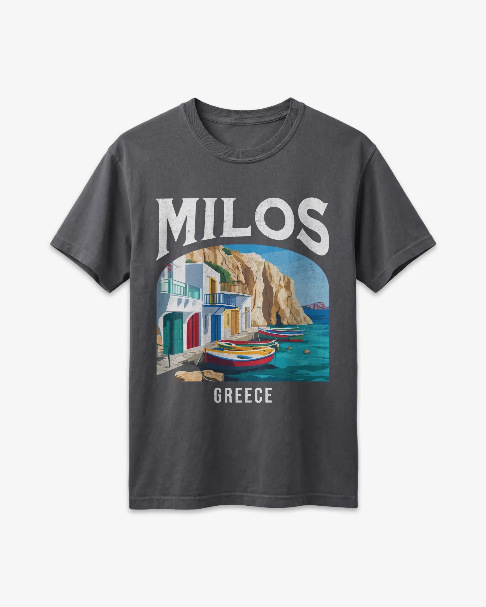 Milos Greece Vintage Travel Poster T-Shirt