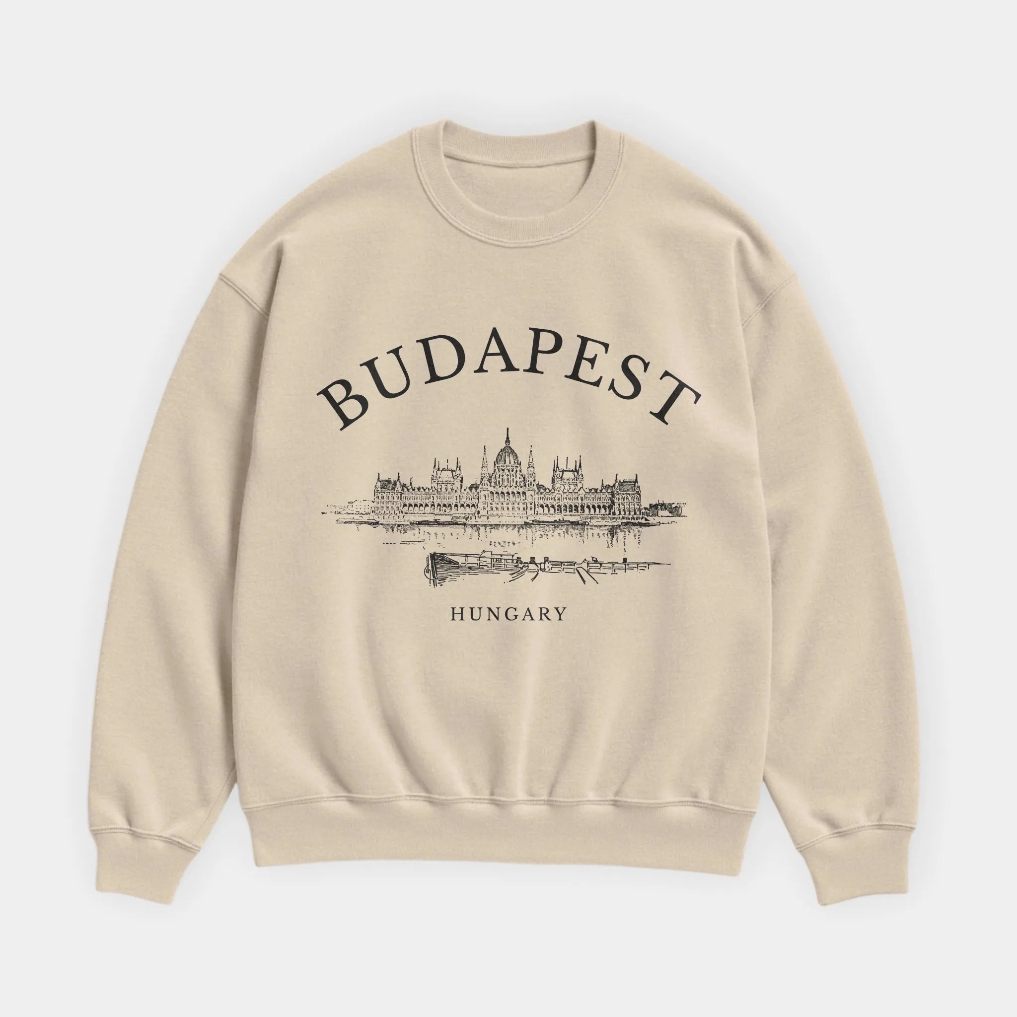 Budapest Vintage Sketch Sweatshirt