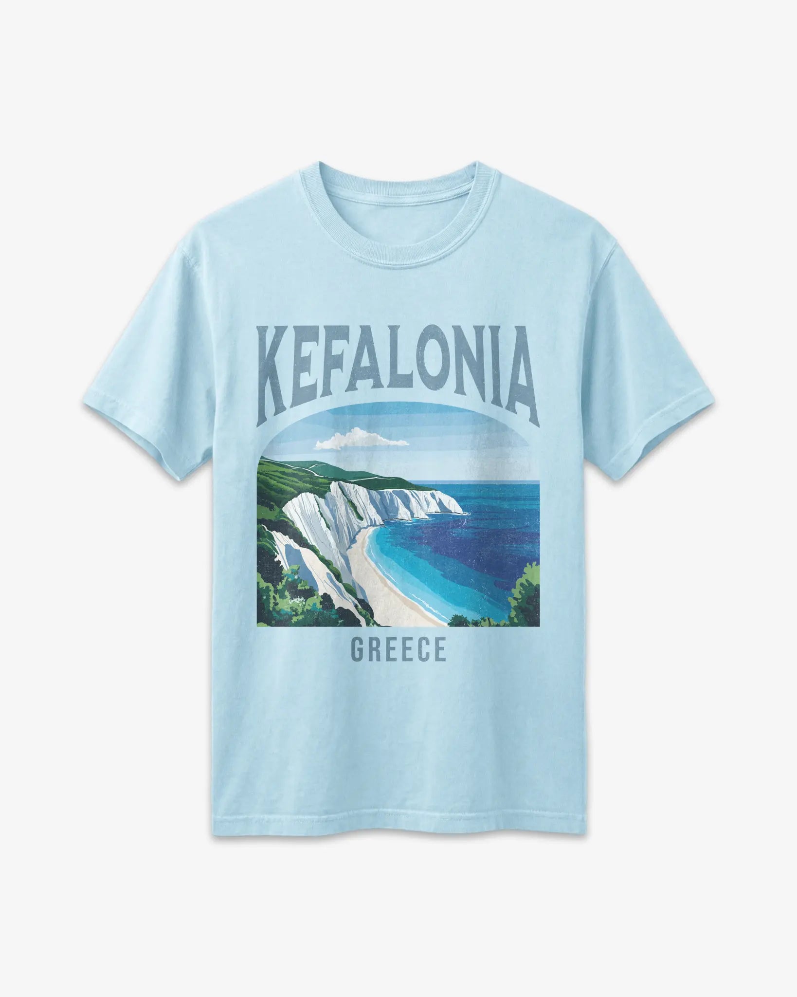 Kefalonia Greece Vintage Travel Poster T-Shirt