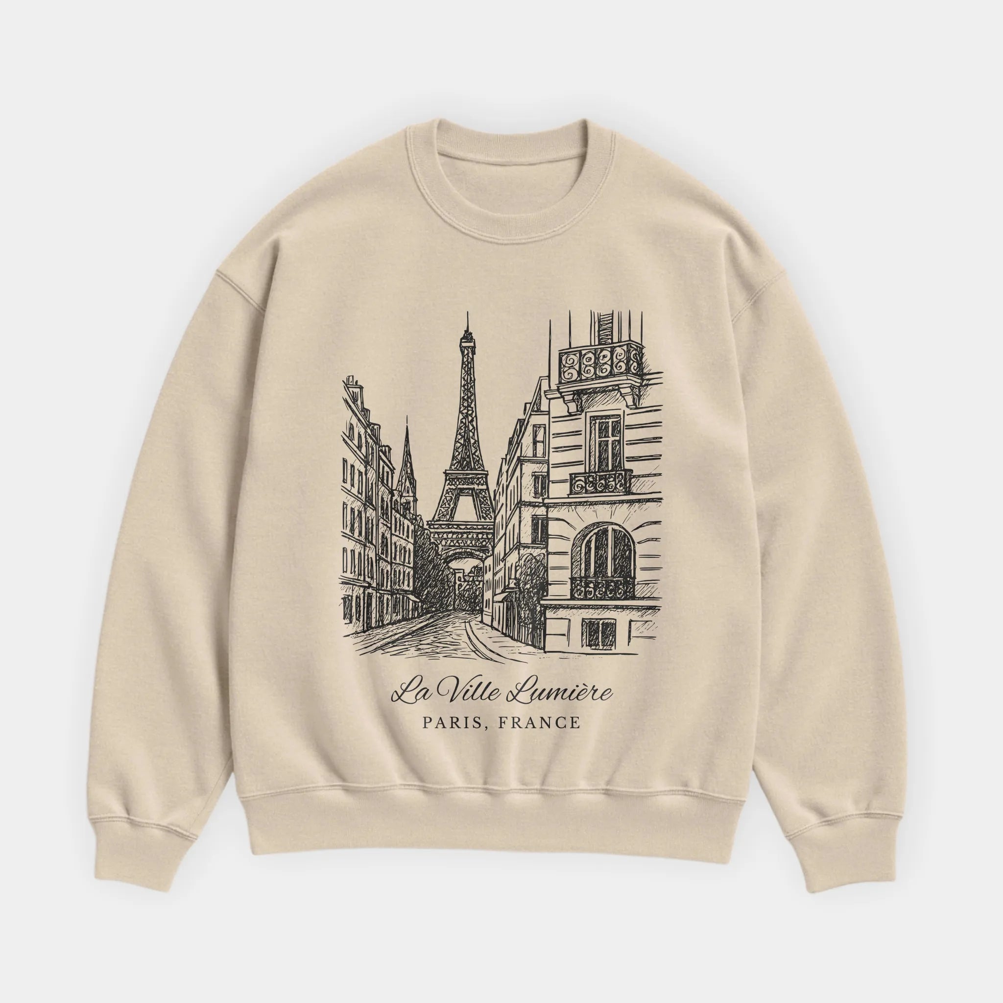 Paris Vintage Sketch Sweatshirt