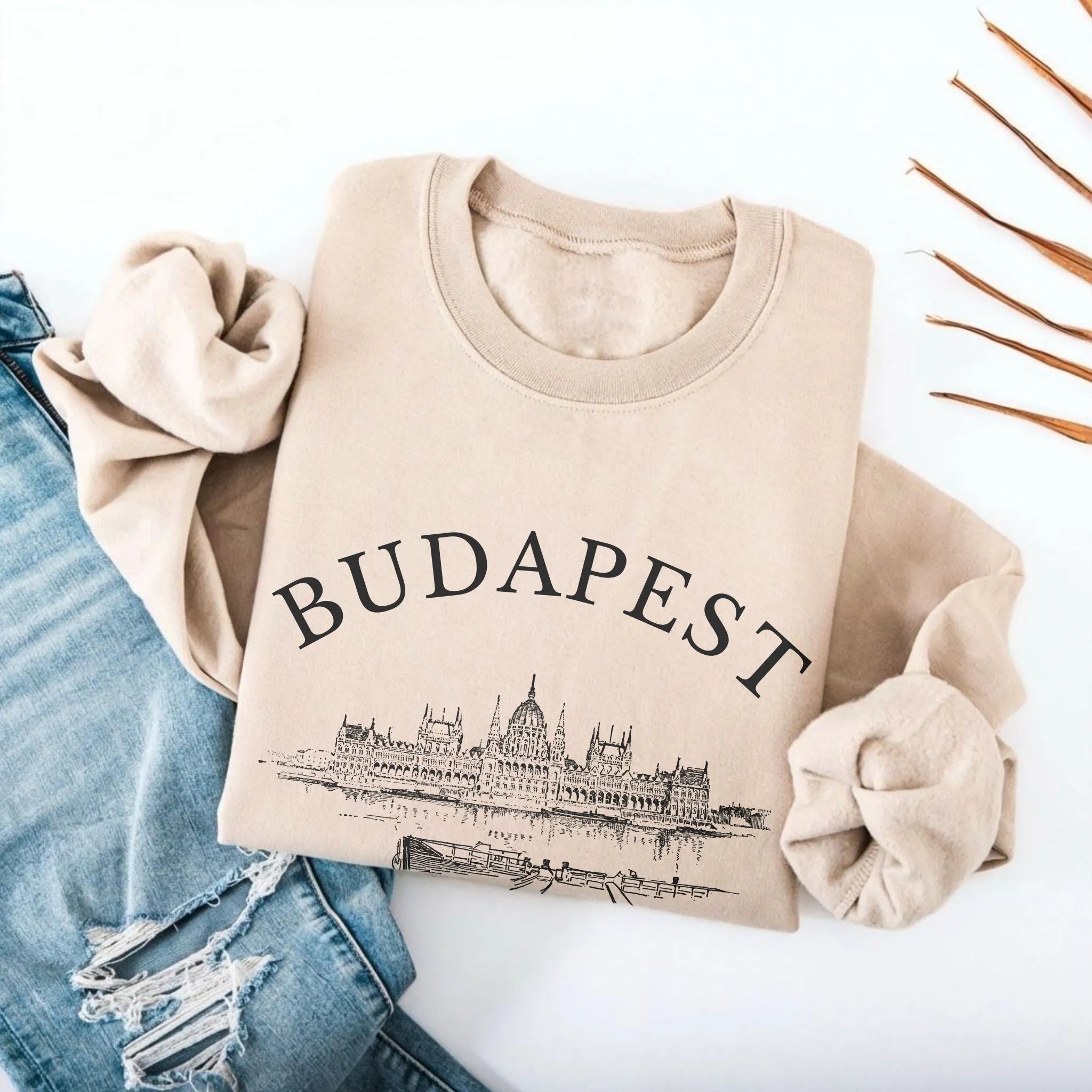 Budapest Vintage Sketch Sweatshirt
