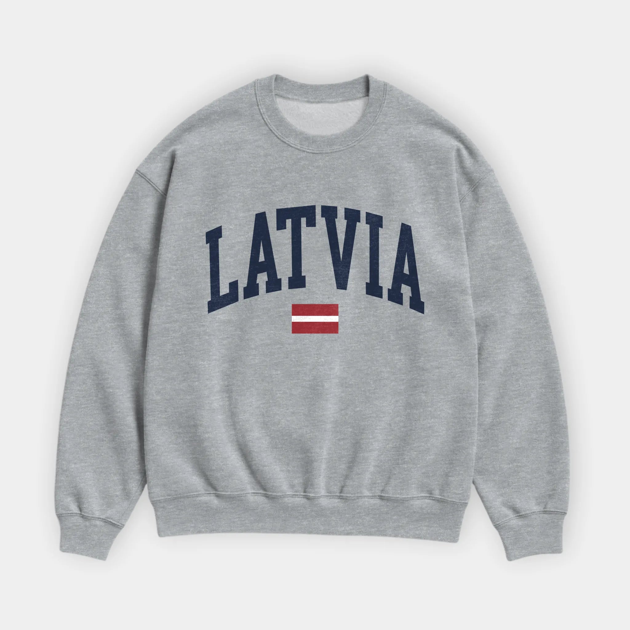 Latvia Collegiate Flag Sweatshirt